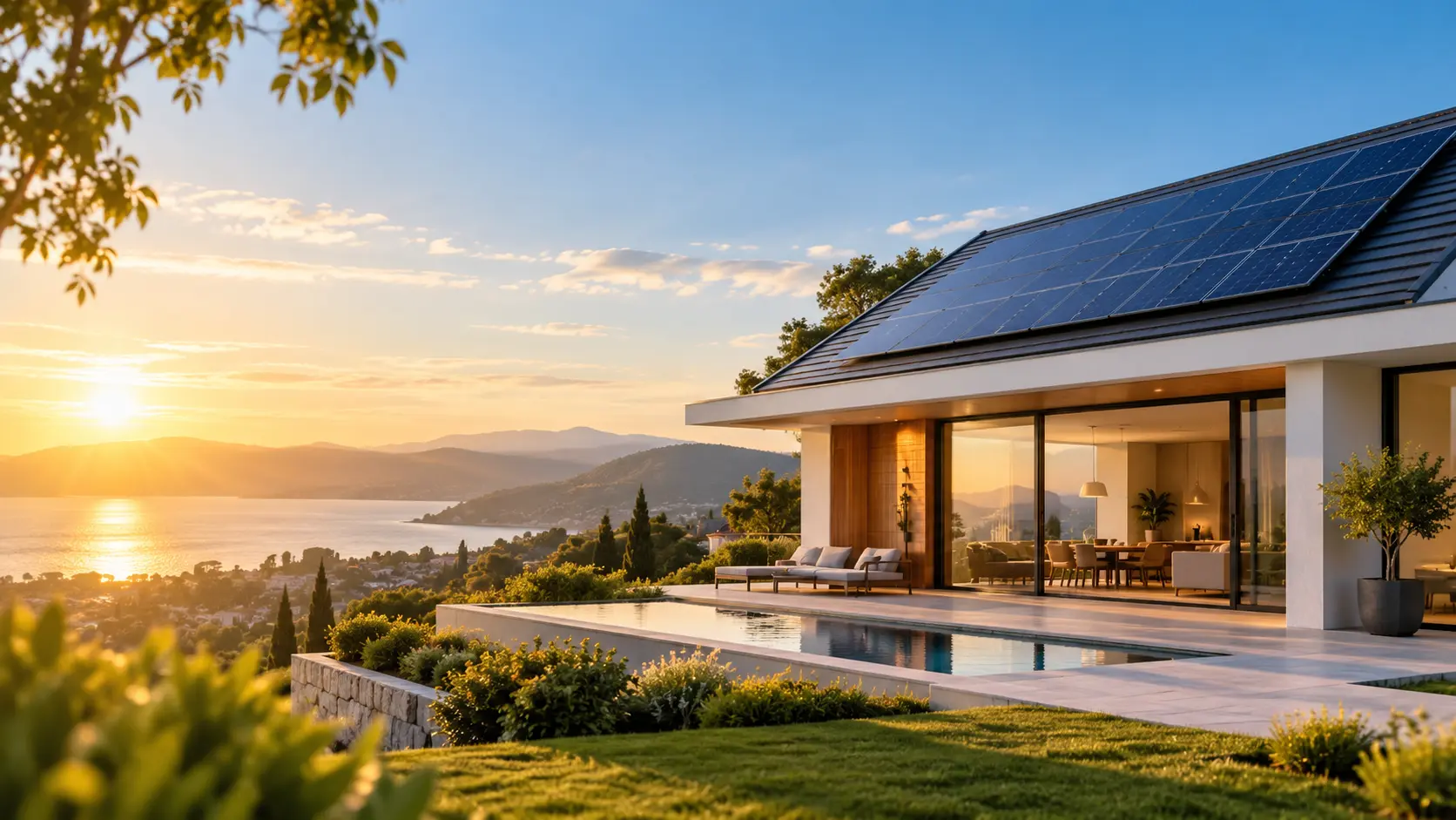 Energia Residencial com painéis fotovoltaicos